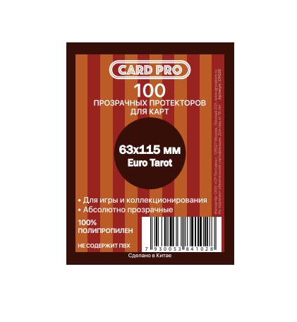  Card-Pro 63x115  Euro Tarot (100 .)