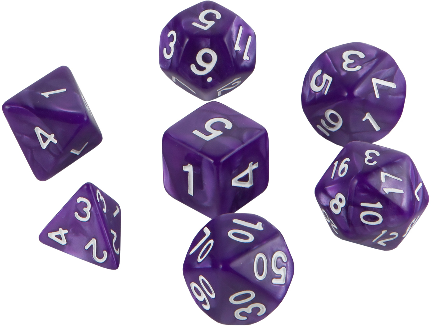 Набор кубиков RPG Dice Set - Purple Strike