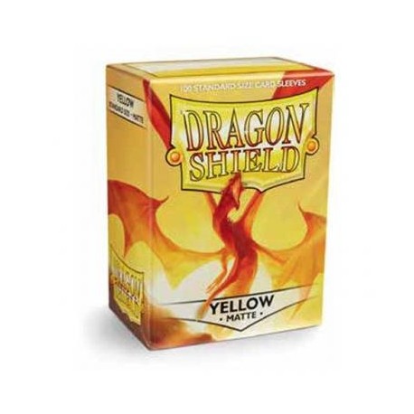 Протекторы Dragon Shield матовые желтые