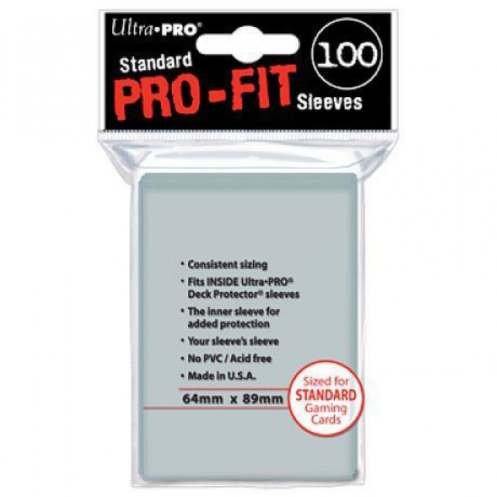 Протекторы Ultra-Pro Pro-Fit прозрачные (100 шт.)