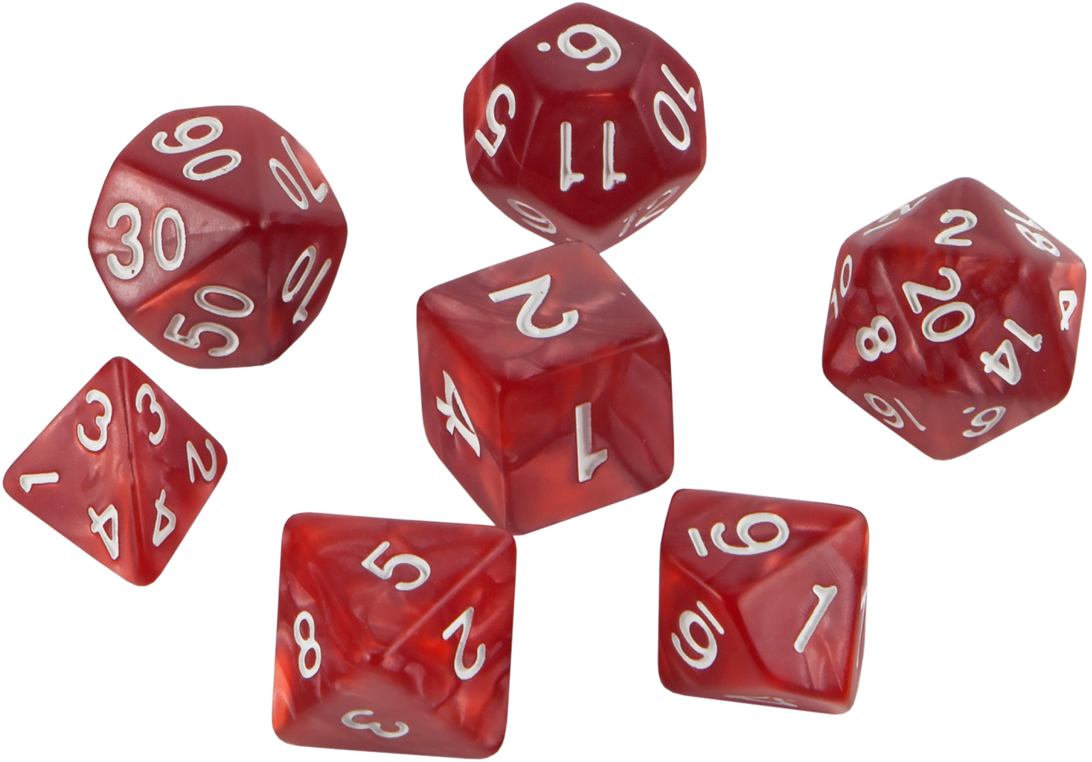 Набор кубиков RPG Dice Set - Сharming Red
