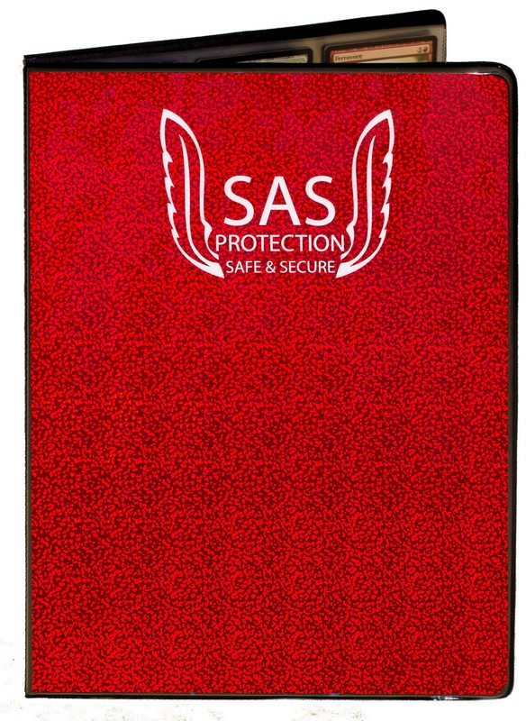 Альбом SAS Protection c 12 встроенными листами 3х3 (красный)																	