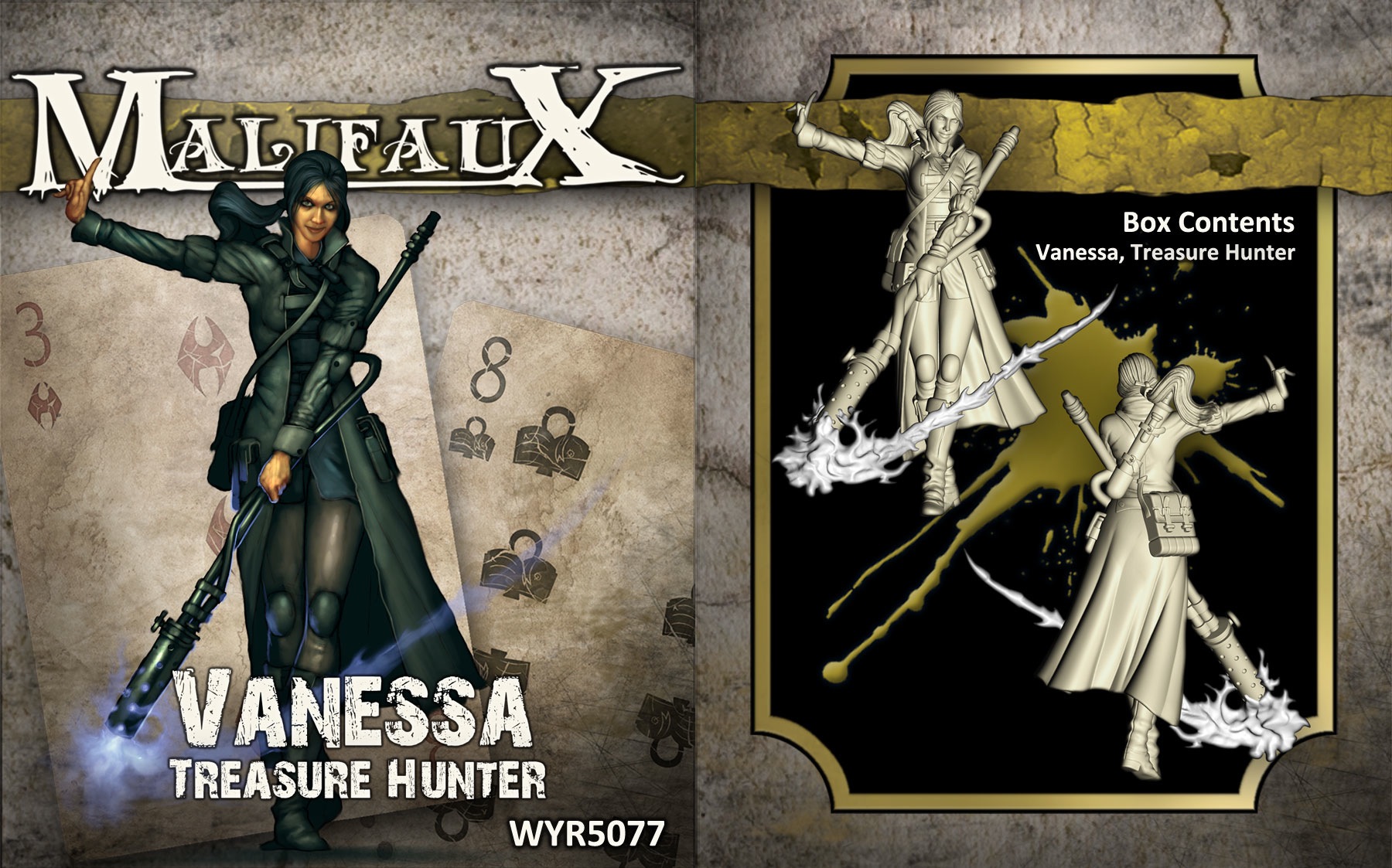 Malifaux. Vanessa, Treasure Hunter				